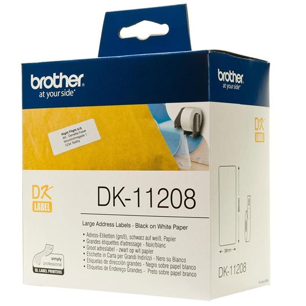 Brother QL-820NWB Etiquetas precortadas de direcci/ón grandes Impresora de etiquetas Brother DK11208