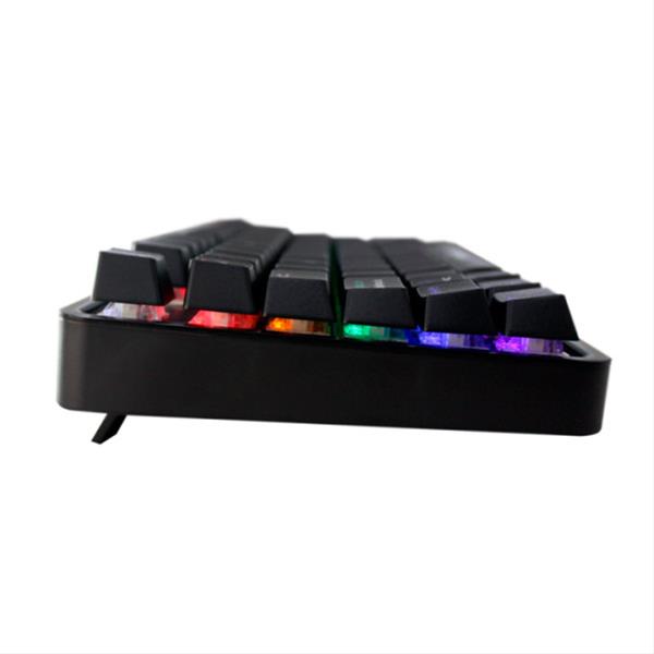 TECLADO MECANICO COMPACTO GAMING KEEPOUT F105 RETROILUMINADO RGB FLOW TECLAS PROGRAMABLES 12 TECLAS MULTIMEDIA
