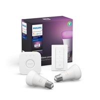 Philips 1Xbridge2x E27 A60 Color Bulbs Switch Bt
