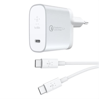 Belkin Qc4+ 27W Usb- C Home Charger+ Usb- C To C