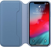 Funda Apple Iphone Xs Libro Piel Azul