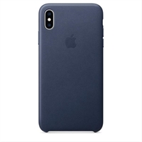 Funda De Piel Apple Iphone Xs Max Azul